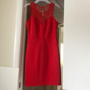 Guess brand , red beautiful dress, fitted